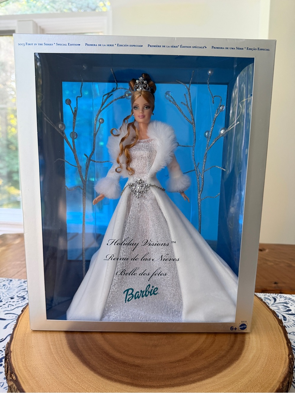 Barbie White and Silver Holiday Visions Princess Doll - 2003 Collectible